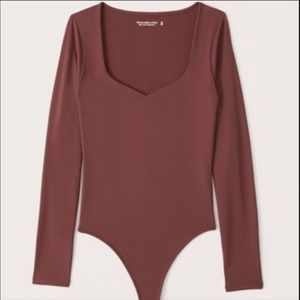 Long-Sleeve Double-Layered Seamless Bodysuit